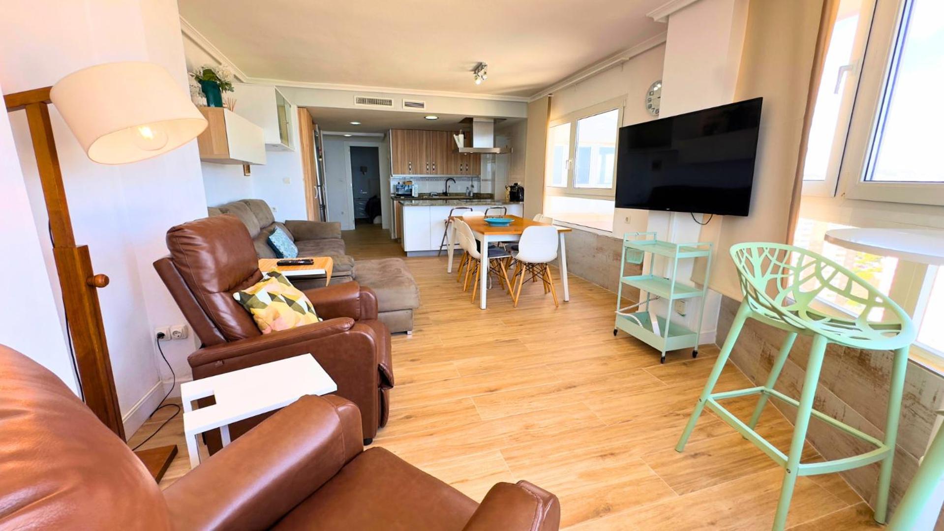Atico A 50M Del Mar. Parking Gratis. A/C Apartman El Campello Kültér fotó